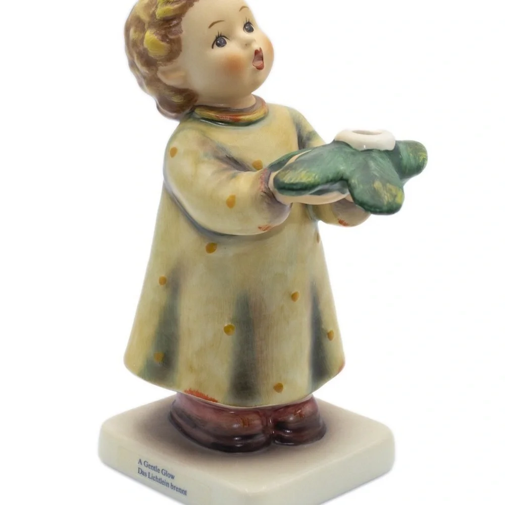 Hummel “A Gentle Glow” Ceramic Angel Candle Holder; Vintage; Christmas Decor - Picture 12 of 14